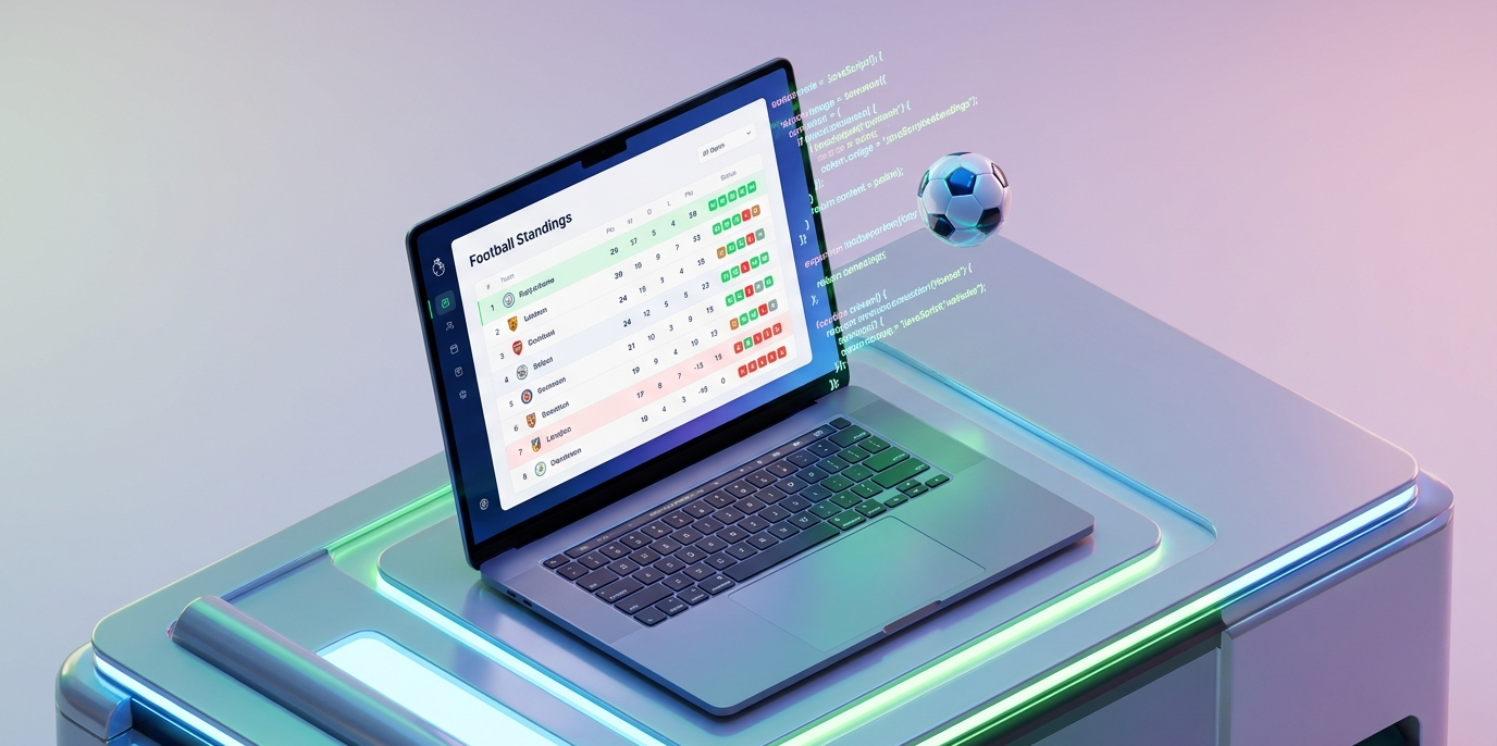 Build a Live League Table App using Victory API and JavaScript